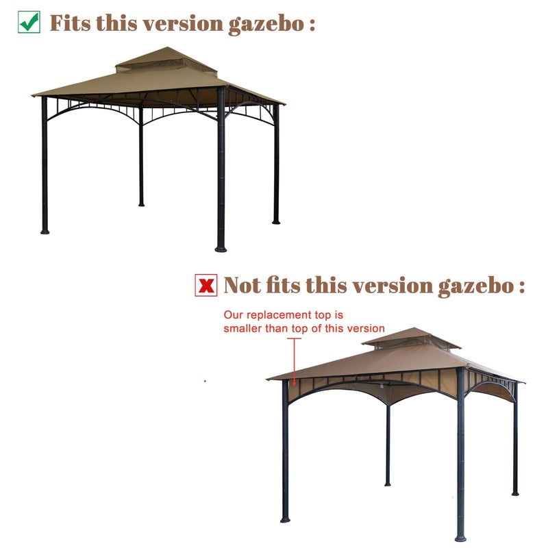 SCOCANOPY Replacement roof for Target Madaga Gazebo Model L-GZ136PST (Khaki) - Image 5